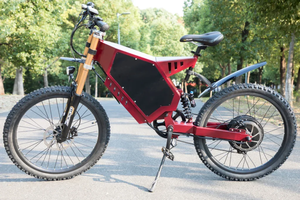 Stealth Bomber fenders fitted to a Stealth Bomber electric bike