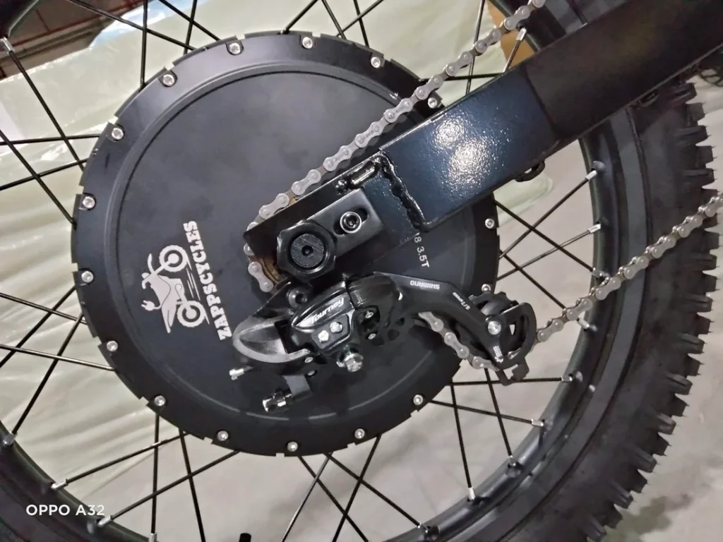 Stealth Bomber knobby tires motorcycle tread close-up