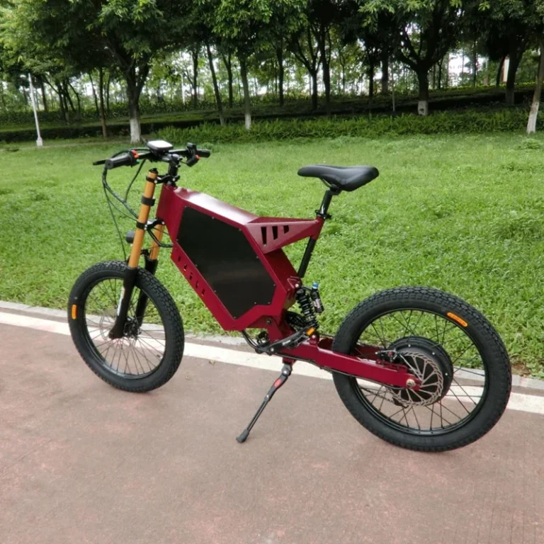 Stealth Bomber hybrid electric bike in red