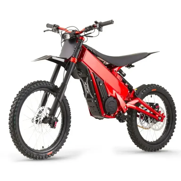 Talaria X3 lightweight electric dirt bike in red